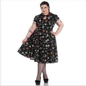 Hell Bunny Salem Halloween Dress 4xl Bats Ghosts